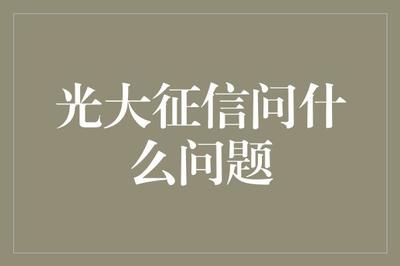 光大征信究竟在問什么？—— 深度解析企業信用調查與評估的核心維度